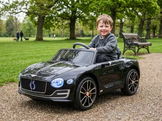 Voiture électrique enfant Bentley EXP noir 12V, jusqu'à 5 km/h, pour enfant de 3-6 ans