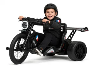 Voiture électrique enfant Tricycle Drift Électrique 24V, mode drift dérapage contrôlé, pour enfant de 5-9 ans