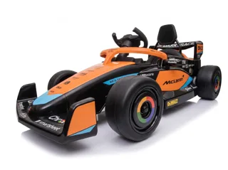 Voiture électrique enfant McLaren Formula 1 12V, démarrage progressif Soft-Start, pour enfant de 3-6 ans